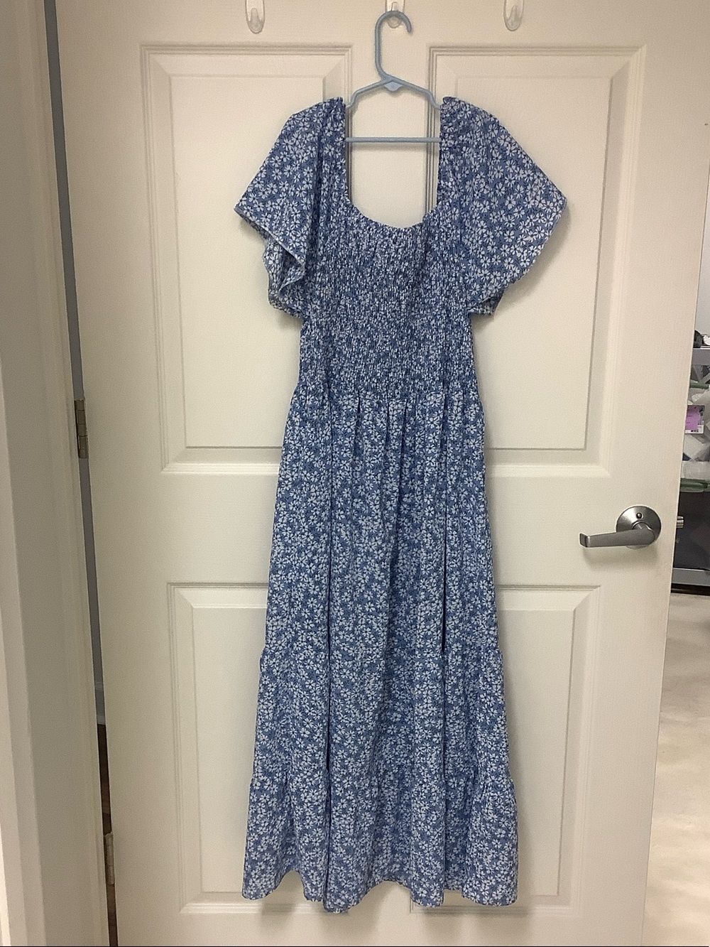 Blue Floral Maxi Dress